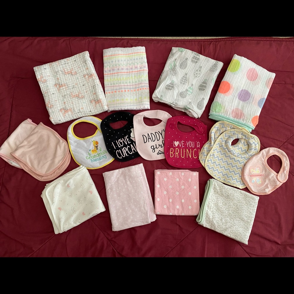 Baby Blankets and Bibs